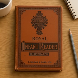 Libro ilustrado para niños de la época de 1917: Libro de lectura infantil real,