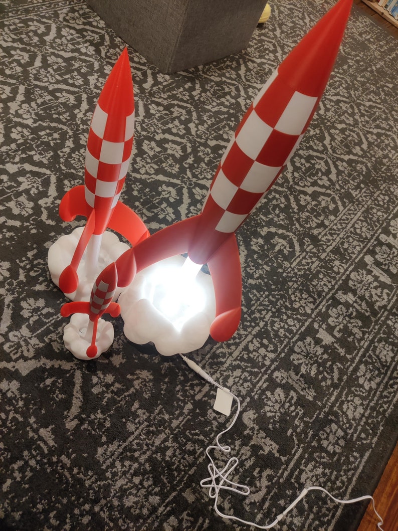 Fusée lumineuse imprimée en 3D zdjęcie 9