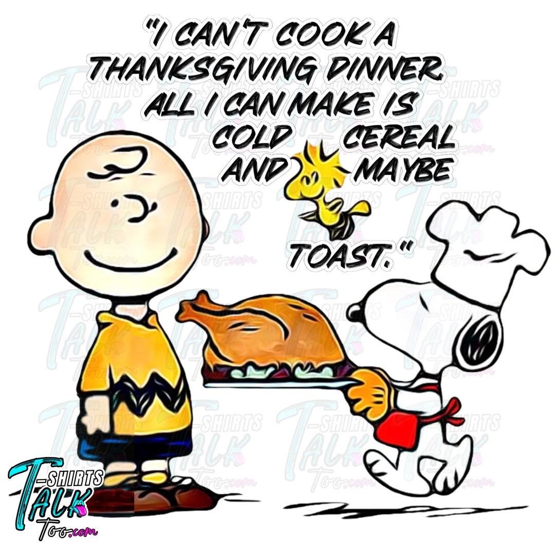 Charlie Brown Happy Thanksgiving Fall PNG Looks Great on All Colors