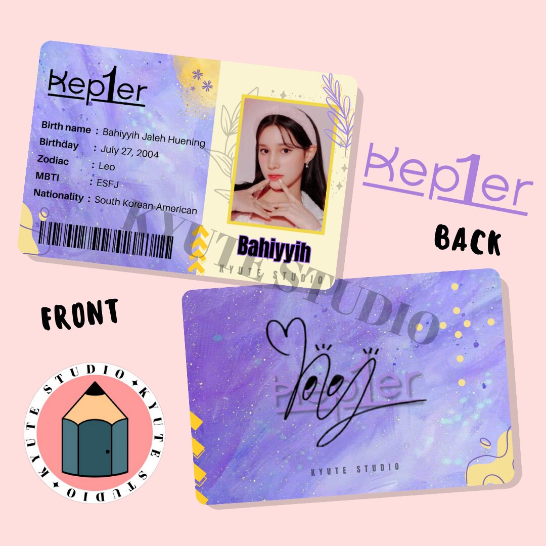 AESPA ID Cards Photocards Pvc - Etsy