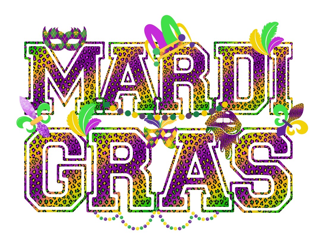 mardi gras varsity letters