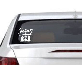 Baby Jesus decal for car, truck, laptop etc.