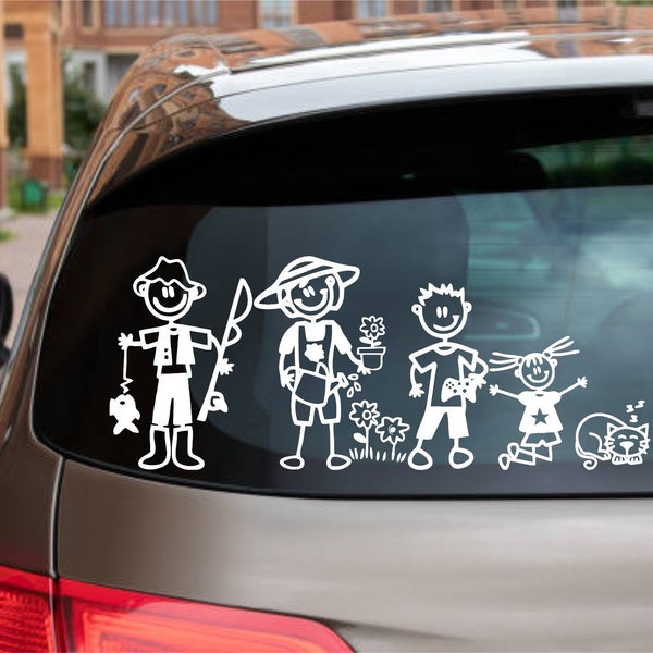 Custom Family sticker decal for car, truck, laptop, etc