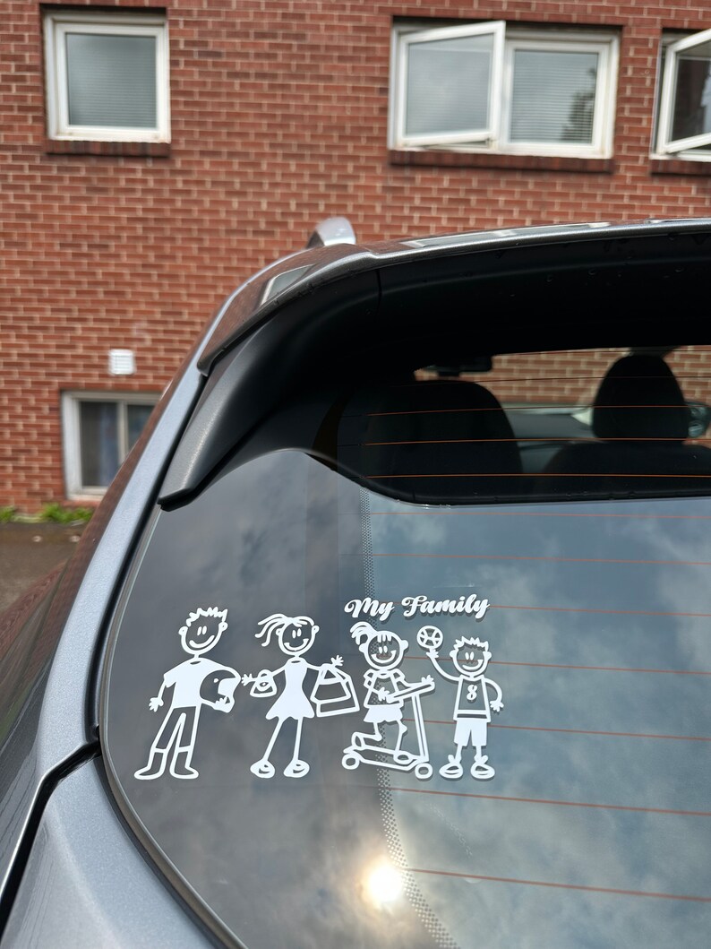 Custom Family sticker decal for car, truck, laptop, etc image 2