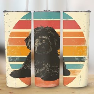 Vintage Havanese Dog Retro Tumbler Digital Download