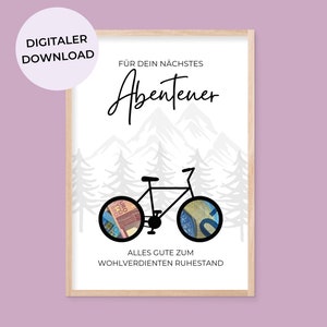 Cadeau en espèces pour collègue de retraite, cadeau de départ à la retraite, cadeau d'adieu, cadeau de retraite pour homme et femme, cadeau en espèces pour voyage, vélo