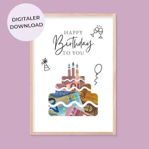 Money gift travel fund for birthday For your next adventure Wish fulfiller Money gift for travel Download Last Minute Gift