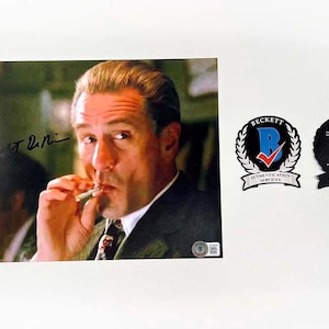 Robert De Niro deniro 8 x 10 inch foto ondertekend gesigneerd authentiek Beckett BAS