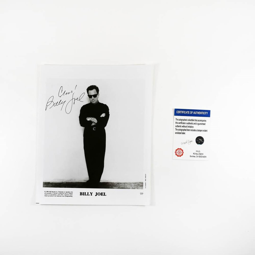 Billy Joel 8x10 Inch Photo Signed Autographed Authentic COA Etsy