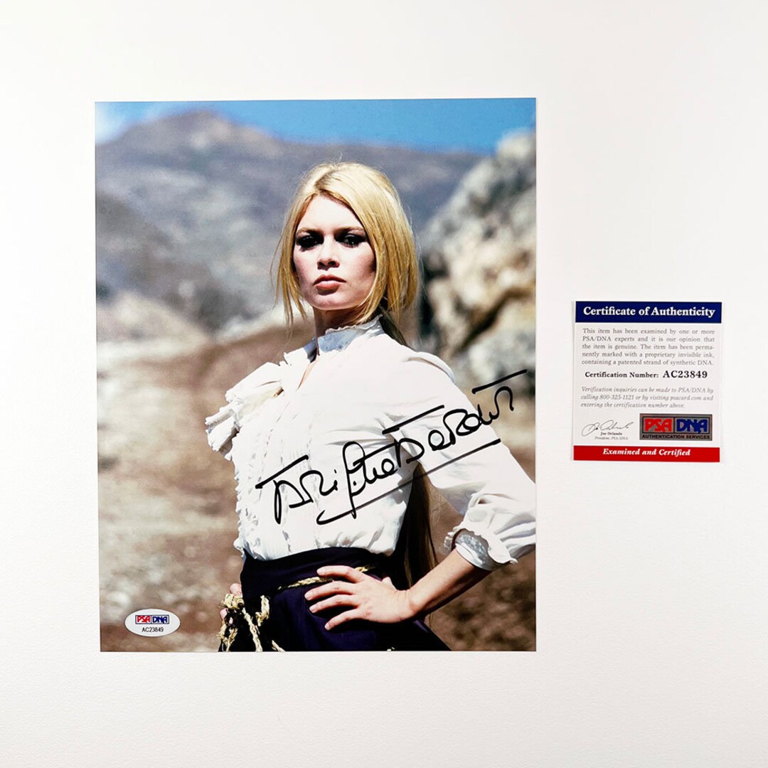 BRIGITTE BARDOT signed autographed photo COA Hologram