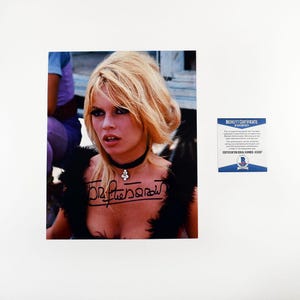 Brigitte Bardot 8x10 Inch Photo Signed Autographed Authentic Beckett BAS COA