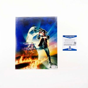 Michael J Fox 8x10 Inch Photo Signed Autographed Authentic Beckett BAS COA