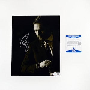 Tom Hardy 8x10 Inch Photo Signed Autographed Authentic Beckett BAS COA