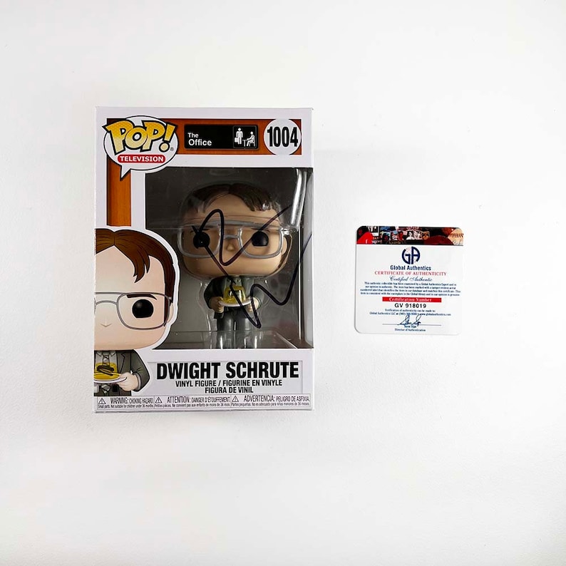 Rainn Wilson Dwight Schrute the Office Funko Pop Signed Autographed Rainn Wilson Dwight Schrute the Office Funko Pop Signed Autographed