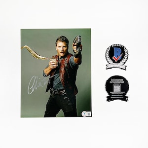 Chris Pratt Guardians of the Galaxy 8x10 Inch Photo Signed Autographed Authentic Beckett BAS