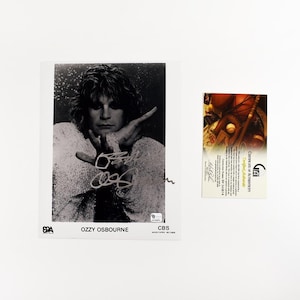 Ozzy Osbourne 8x10 Inch Photo Signed Autographed Authentic COA