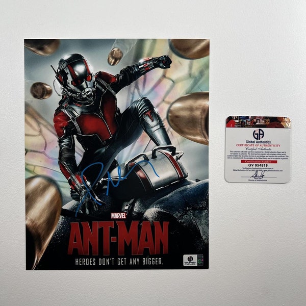 Foto de Paul Rudd Ant-Man de 8x10 pulgadas firmada y autografiada