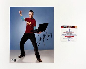 Photo Encadrée A4 Jim Parsons - The Big Bang Theory Sheldon Cooper - Autographe Imprimé Pour Les Fans De Séries TV - 10