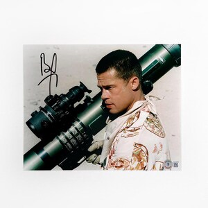 Brad Pitt 8x10 Inch Photo Signed Autographed Authentic Beckett BAS