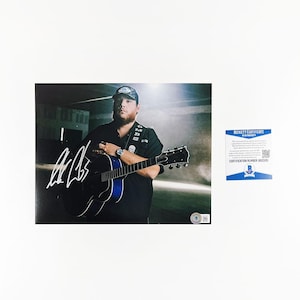 Luke Combs 8x10 Inch Photo Signed Autographed Authentic Beckett BAS COA