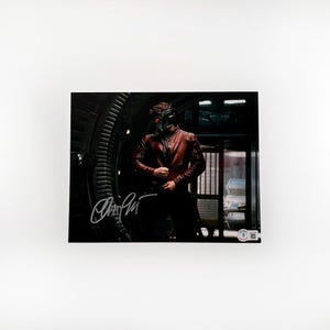 Chris Pratt Guardians of the Galaxy 8x10 Inch Photo Signed Autographed Authentic Beckett BAS