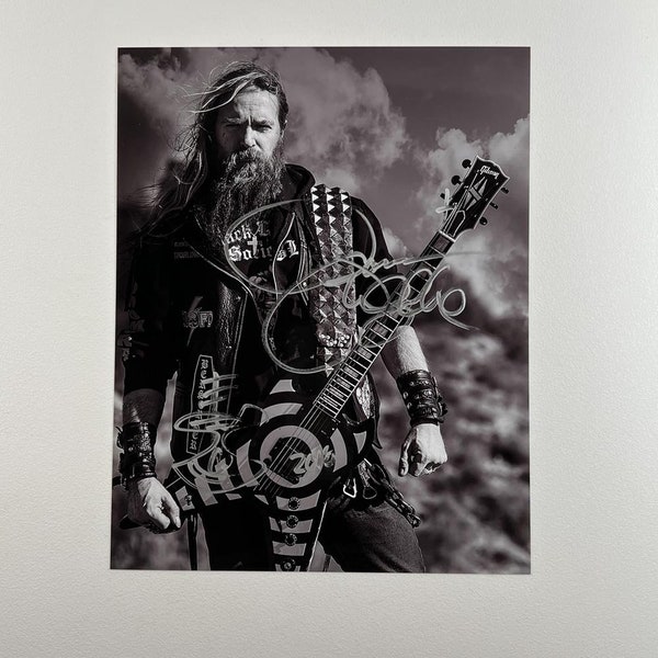 Zakk Wylde 8x10 Inch Photo Signed Autographed Authentic