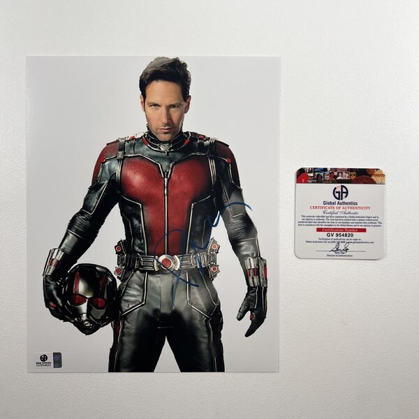 Foto de Paul Rudd Ant-Man de 8x10 pulgadas firmada y autografiada