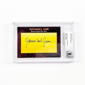 James Earl Jones Darth Vader Card Signed Autographed Authentic Beckett BAS