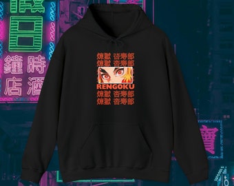 Anime Demon Slayer Hoodie - Rengoku, Hoodie, Unisex Hoodie, Japanese, Anime, Gift, Demon Slayer Gift, Merch