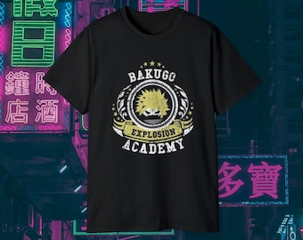 Anime My Hero Academia T-Shirt - BAKUGO Tee, Unisex Tee, Japoński, Anime, Prezent, Prezent MHA, Merch, Prezent Anime