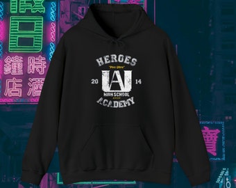 Anime My Hero Academia Hoodie - Training Academy, Hoodie, Unisex Hoodie, Japanese, Anime, Gift, MHA Gift, Merch, Anime Gift