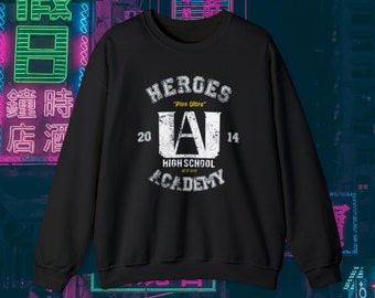 Anime My Hero Academia Sweatshirt - Training Academy, Hoodie, Unisex Hoodie, Japanese, Anime, Gift, MHA Gift, Merch, Anime Gift