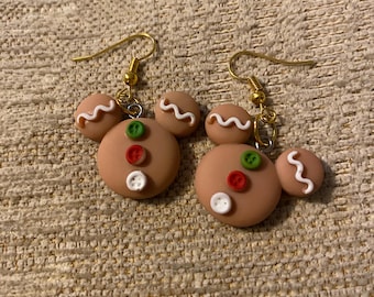Mickey Gingerbread Earrings