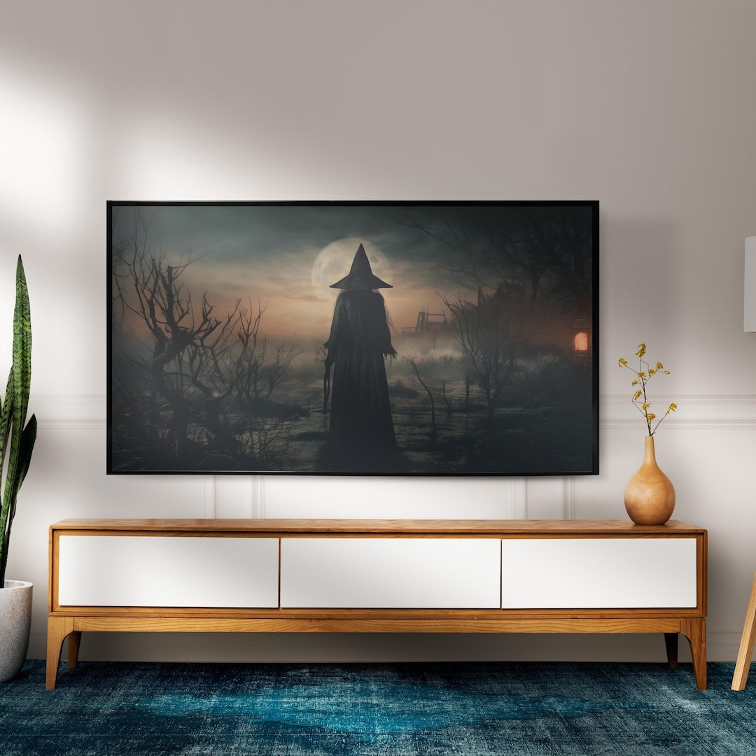 Halloween Witch Art Set: Vintage Style 4K Prints - Samsung Frame TV view 5