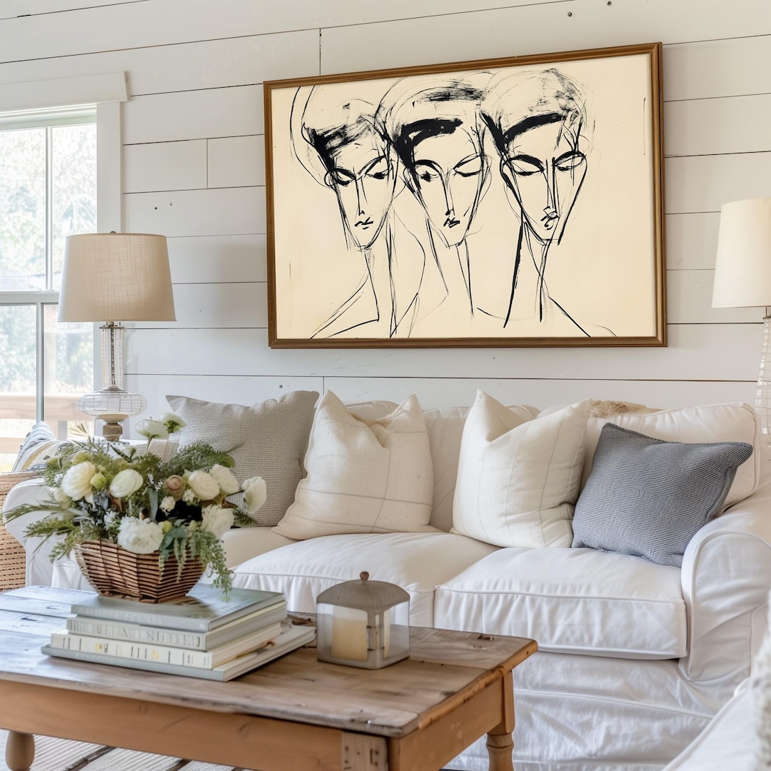 Botanical Art Prints: Minimalist Black Ink Trio view 5