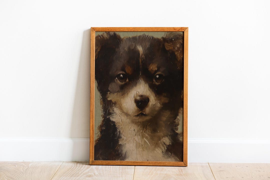 Vintage Puppy Portrait view 3