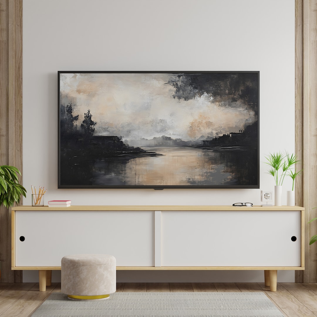Winter Landscape Art Print: Digital Download for Samsung Frame TV view 2