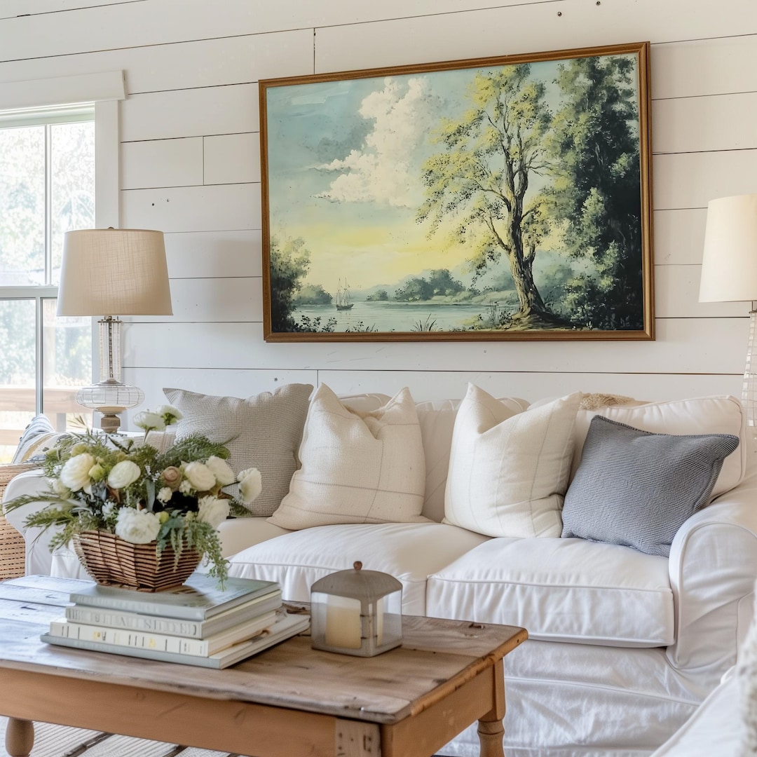 Calm Lakeside Wall Art Print - Modern Organic view 5