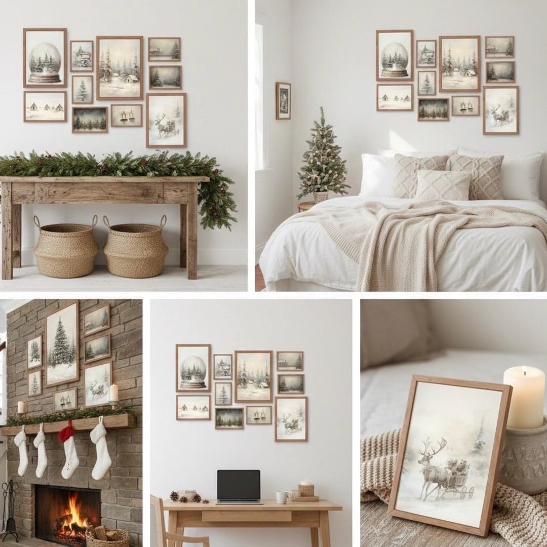 Vintage Christmas Wall Art view 2