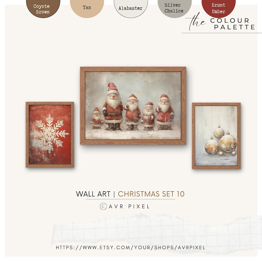 Vintage Christmas Wall Art