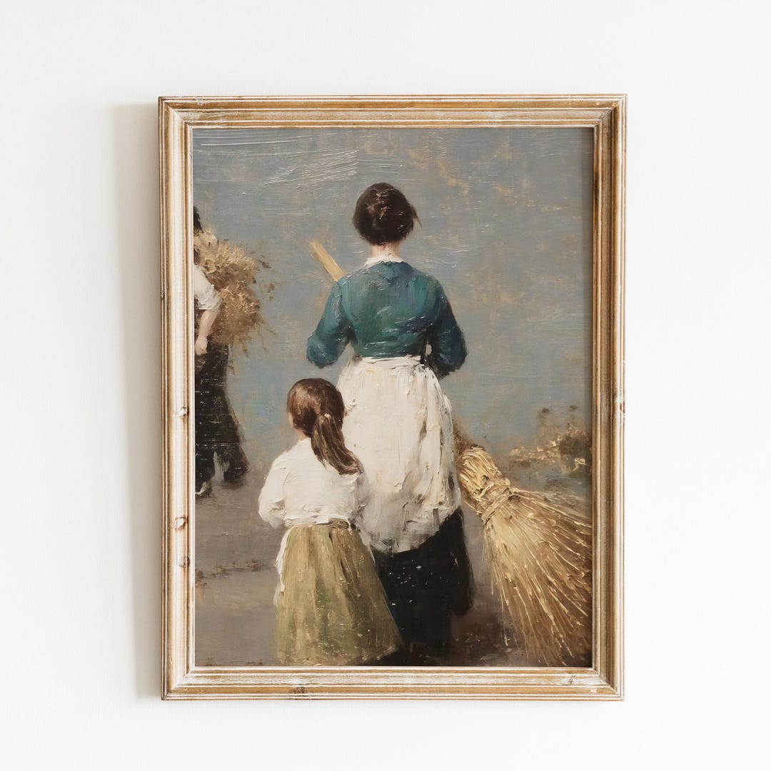 Vintage Farm Life Painting