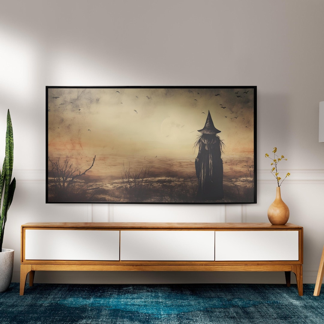 Halloween Witch Art Set: Vintage Style 4K Prints - Samsung Frame TV view 2