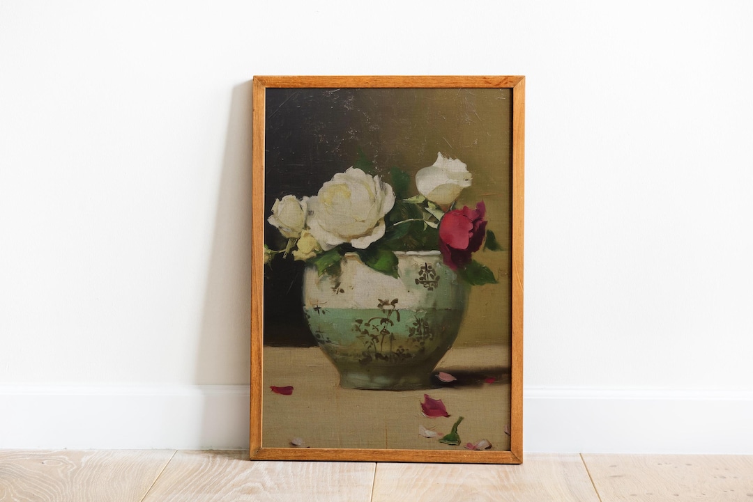 Vintage Floral Still Life Print view 3