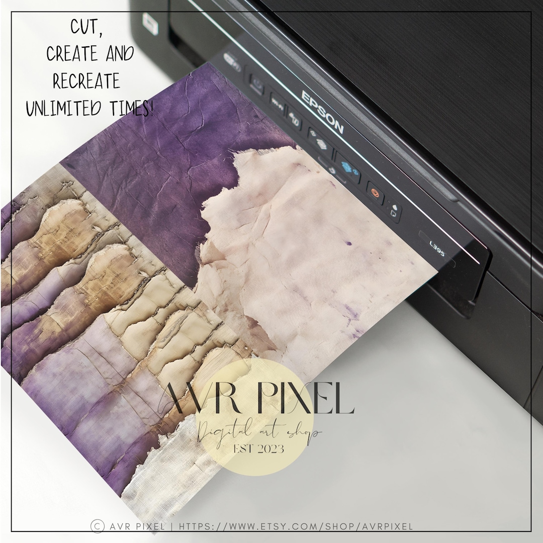 Rustic Vintage Scrapbook Sheets & Journaling Pages view 4