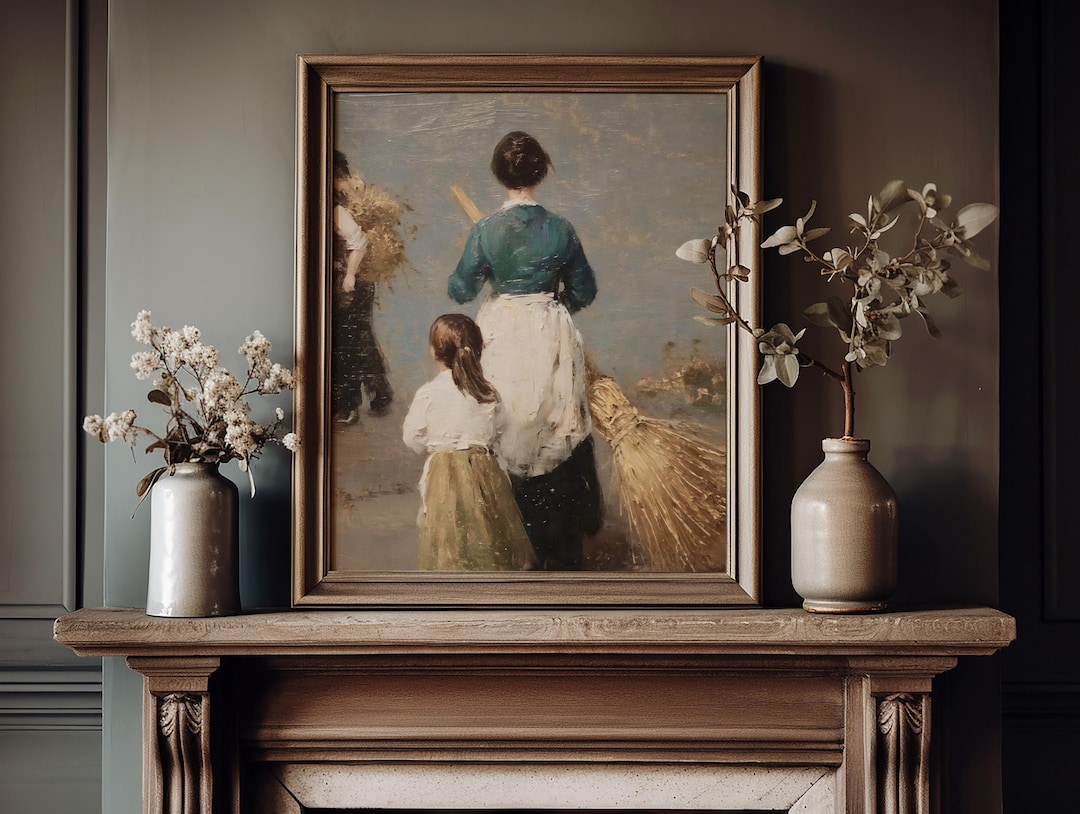 Vintage Farm Life Painting view 5