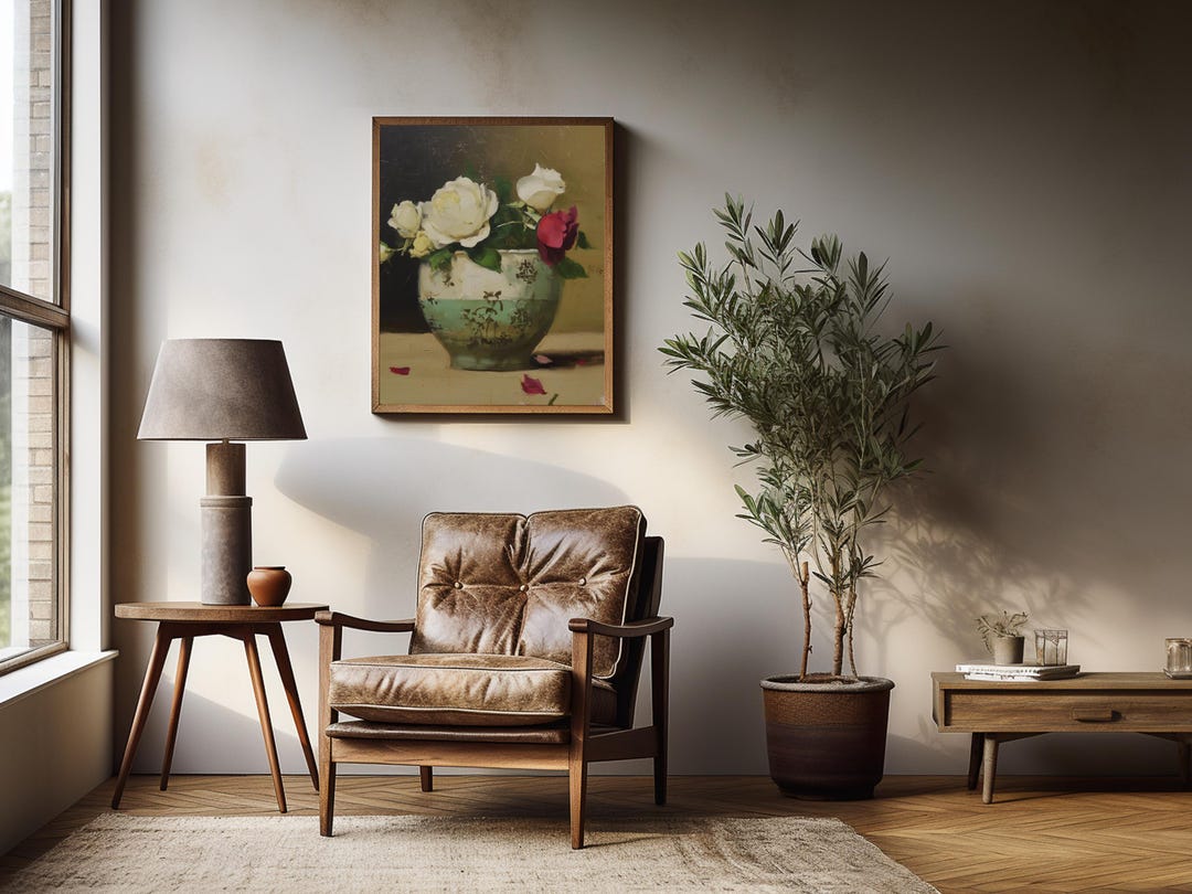 Vintage Floral Still Life Print view 4