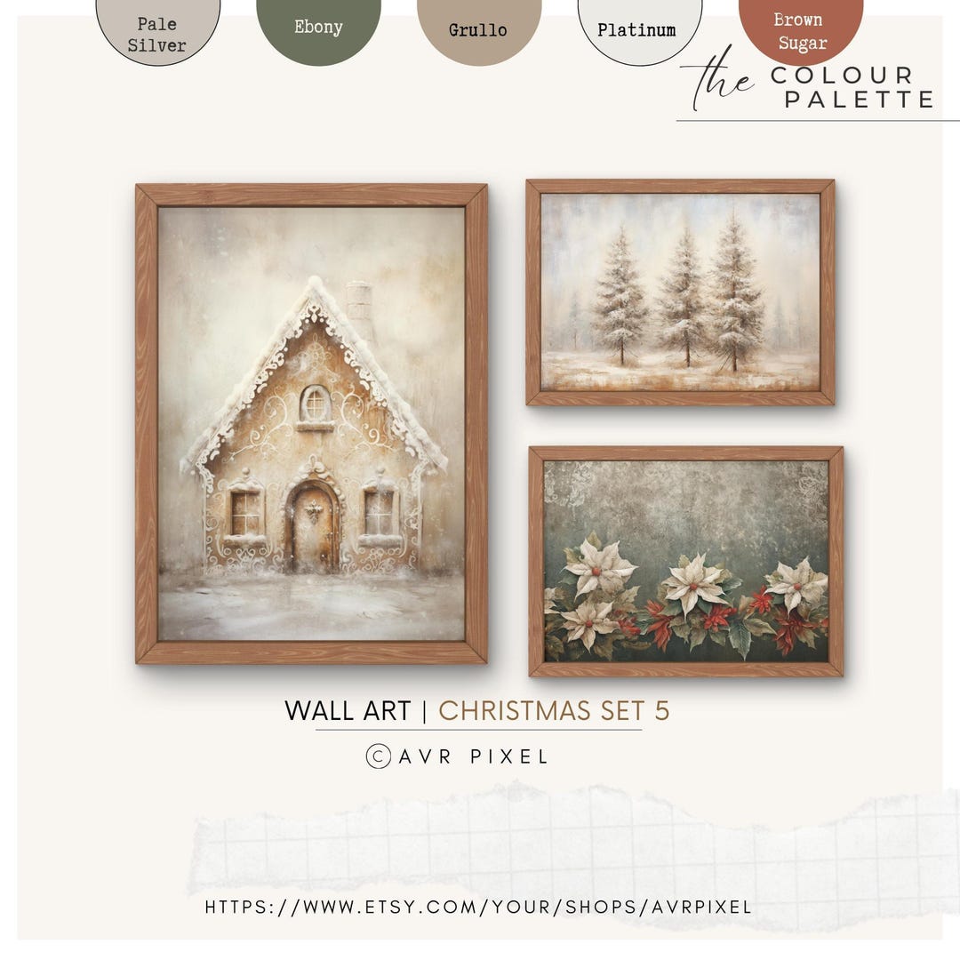 Vintage Christmas Wall Art