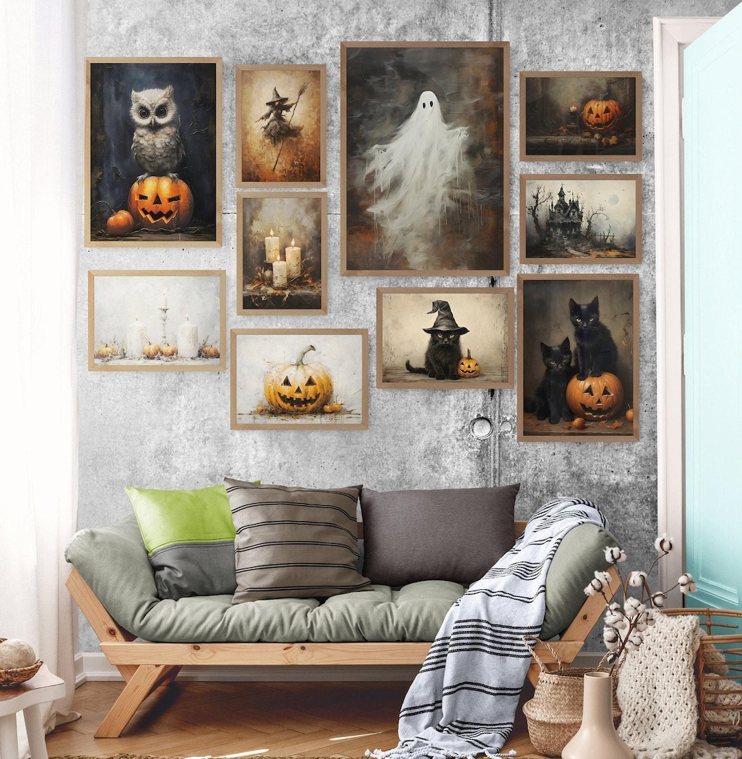 Halloween Wall Art: Spooky Ghosts and Witches view 4