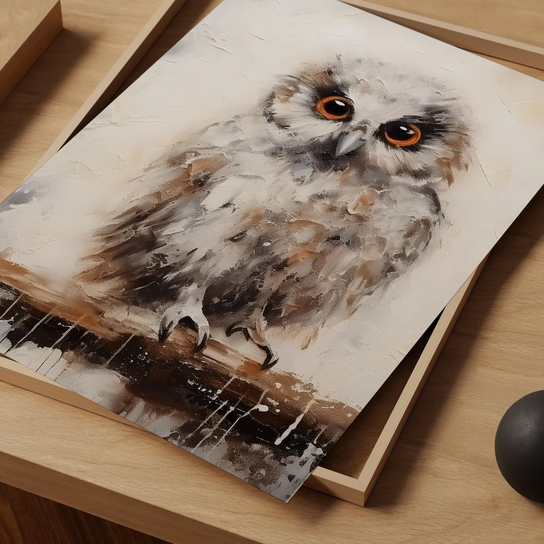 Halloween Owl Print view 2