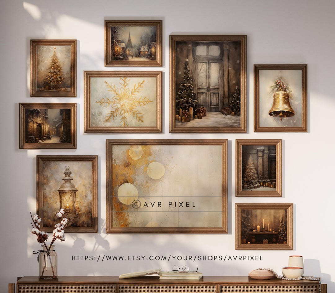 Vintage Christmas Wall Art view 2